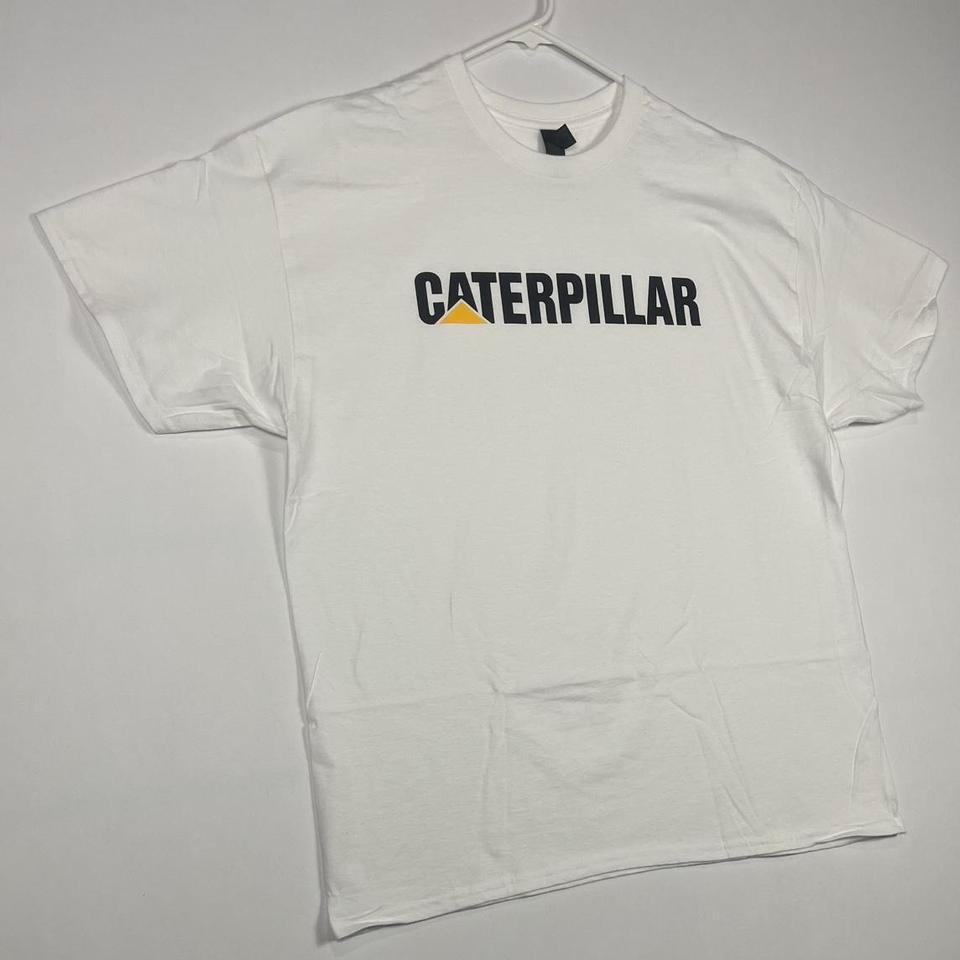 Caterpillar Logo Tee X Large White
