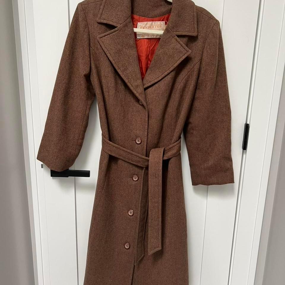 Vintage Pendleton 100 Wool Trench 0c27