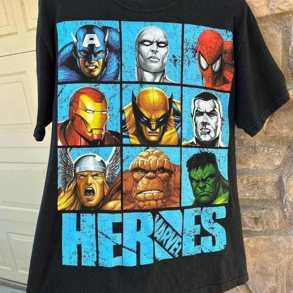 Vintage Marvel Heroes Graphic Tee 12e8 5