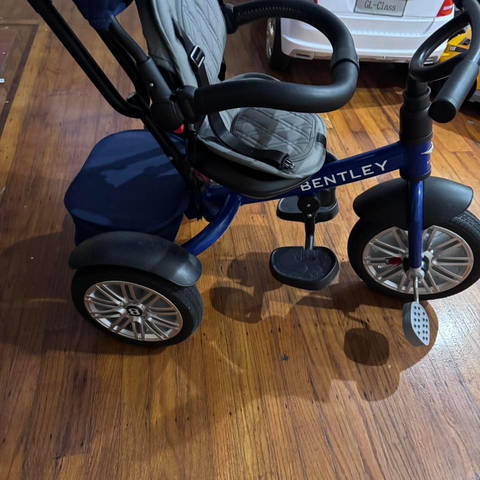 Blue Bentley Stroller Bike For 2
