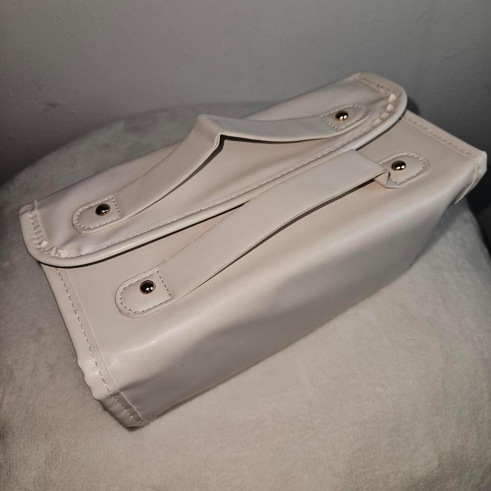 White Foldable Cosmetic Bag With 4634 4