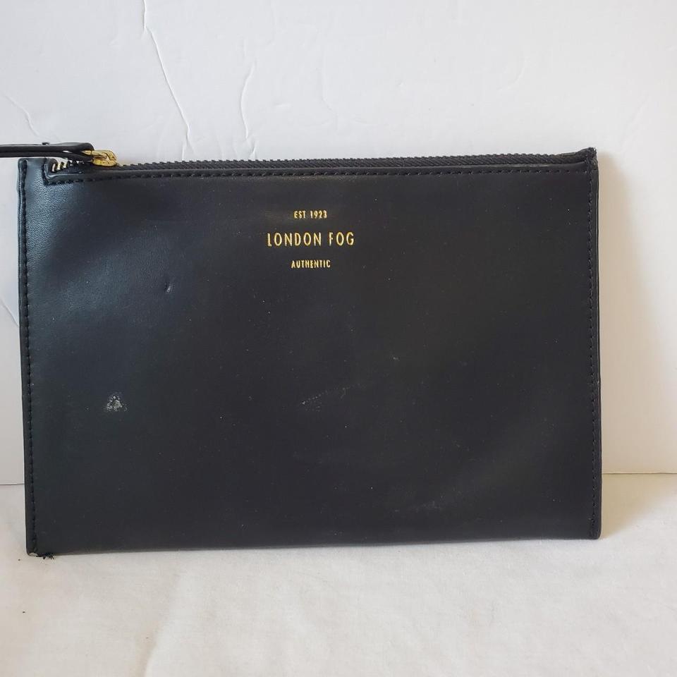 Black Leather Pouch With Card 621c