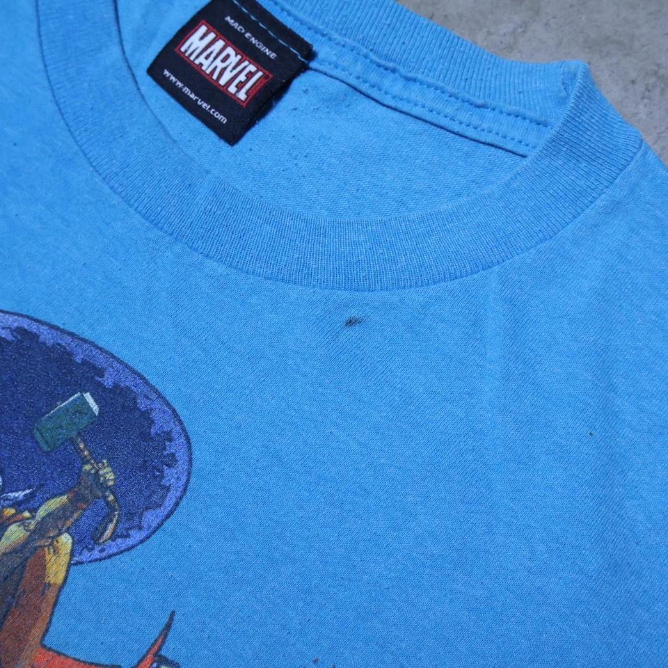 Y2k Marvel Blue Graphic Tee 2264 3