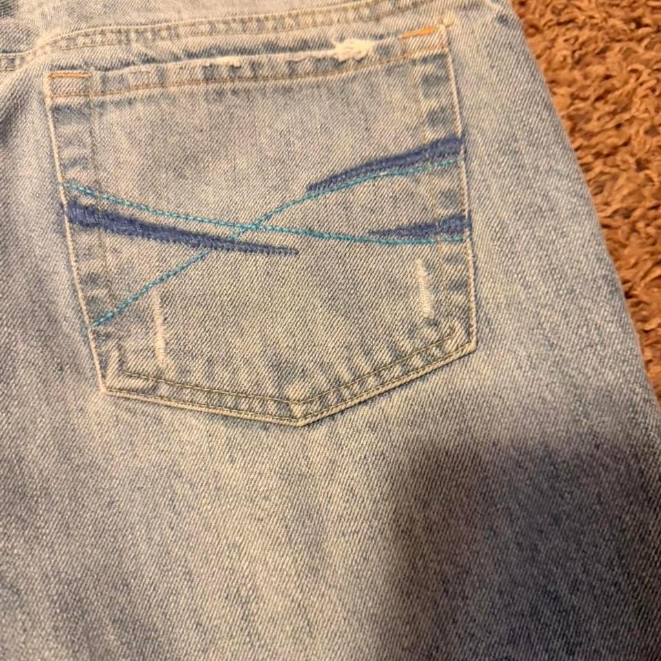 Aeropostale Light Wash Distressed Flare Ff37 6