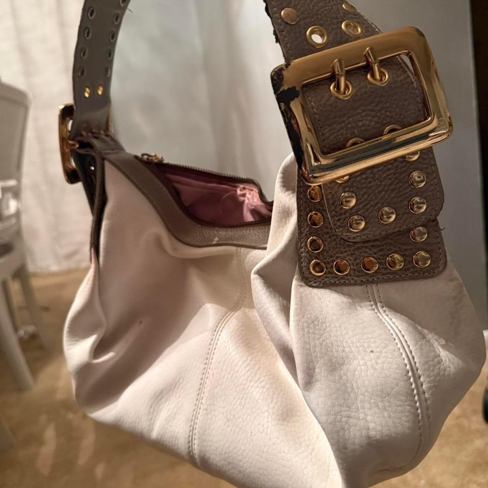 Rare Vintage White Snakeskin Pleather 9661