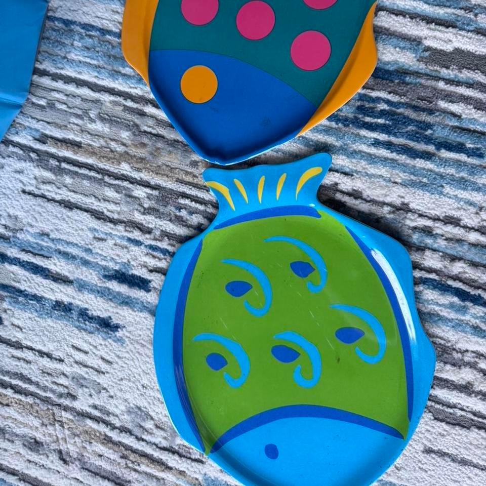 Fish Shaped Large Plates Kids