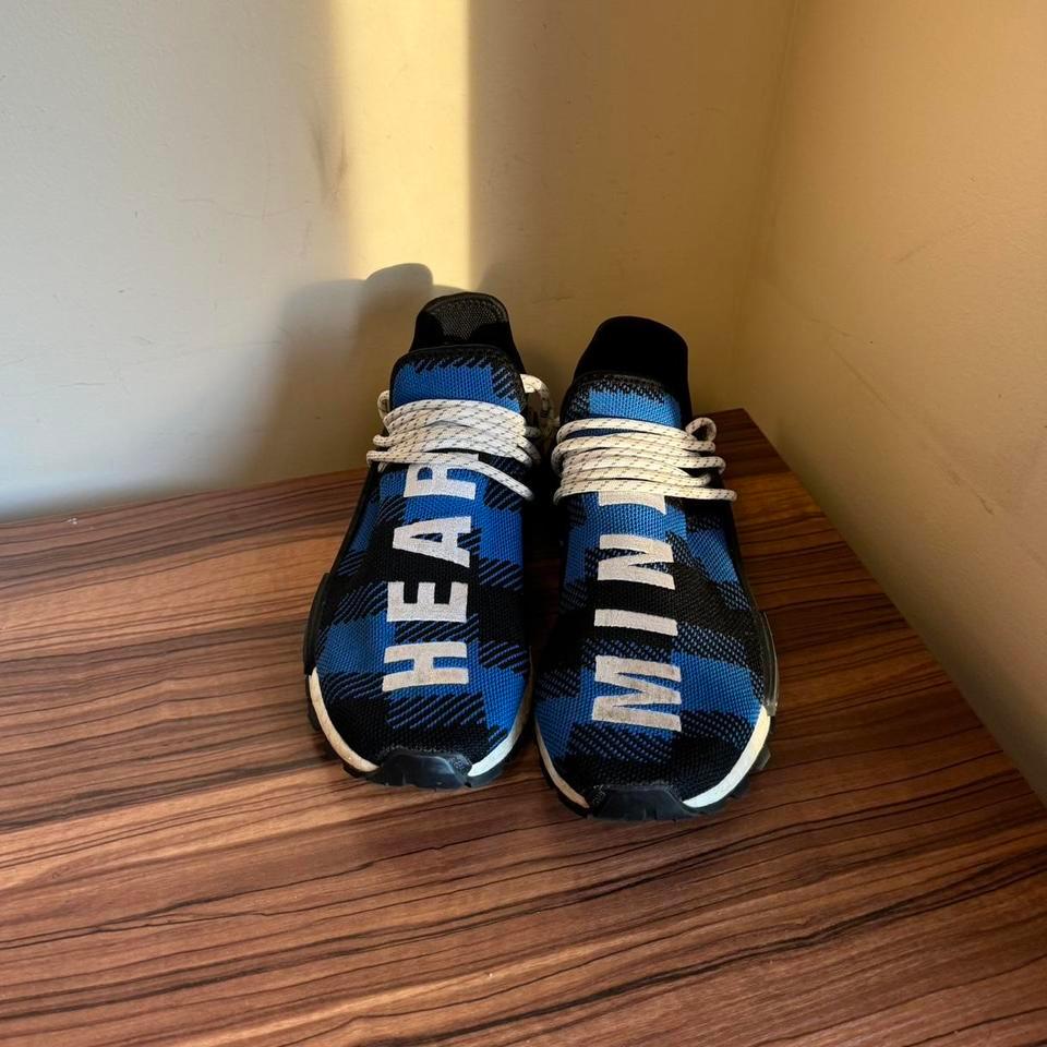 Blue And Black Adidas Pharrell