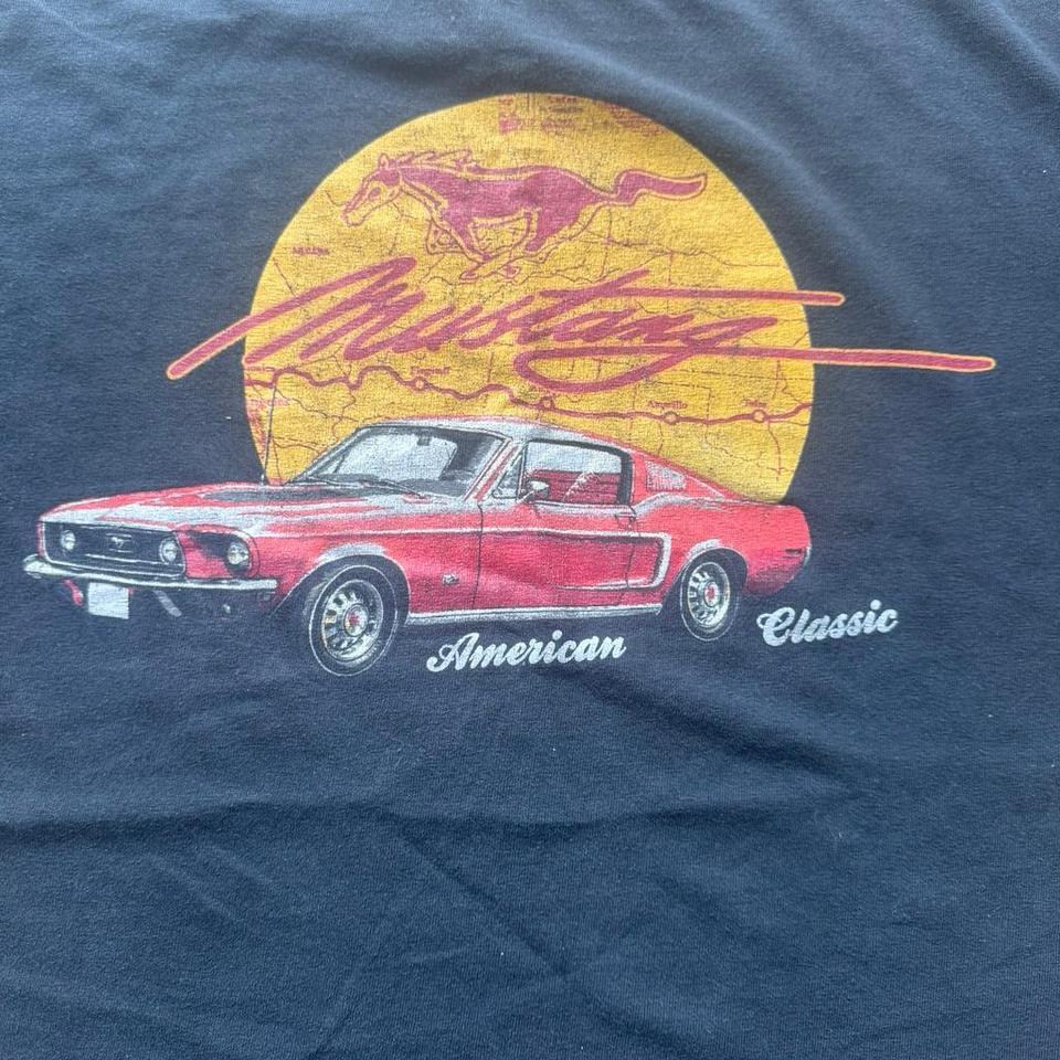 Mustang Vintage Tee In Black Bdb8 2
