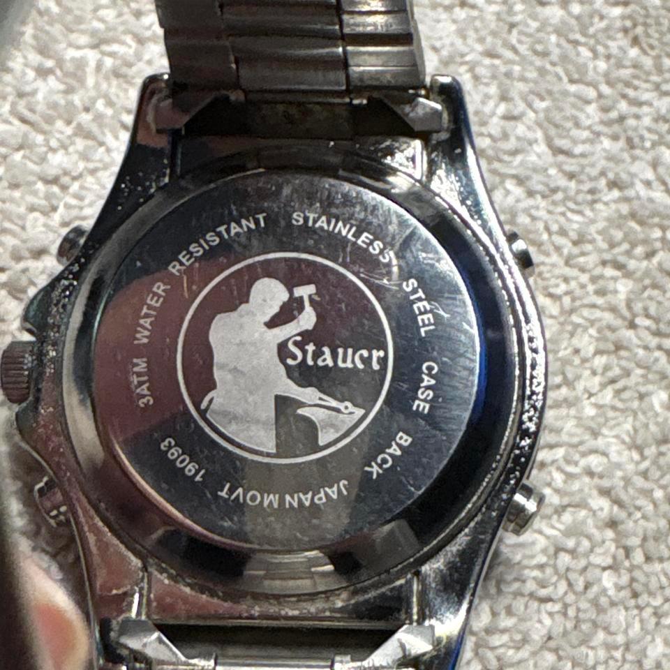 Stauer Black And Silver Digital 40ed 7