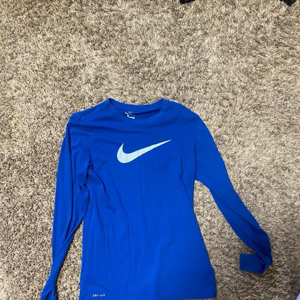 Nike Blue Long Sleeve Shirt 7cd3