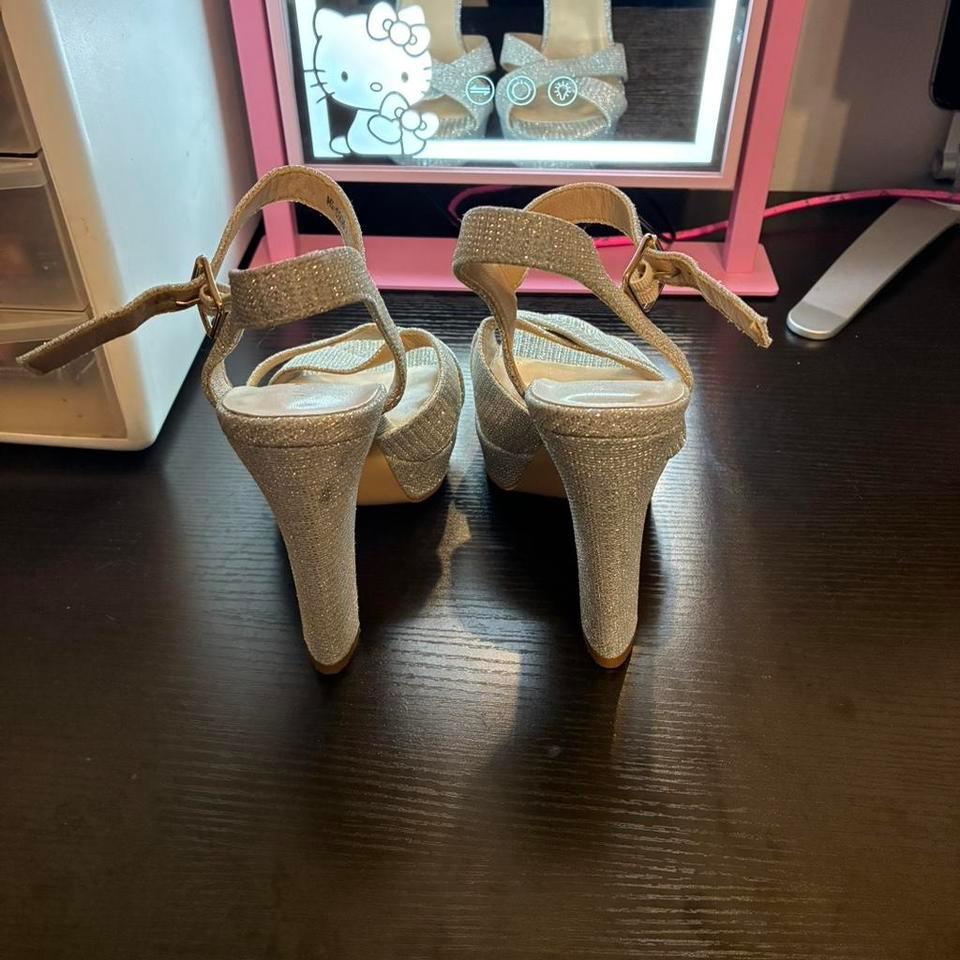 Gold Glittery High Heels Glamour 0cae 2