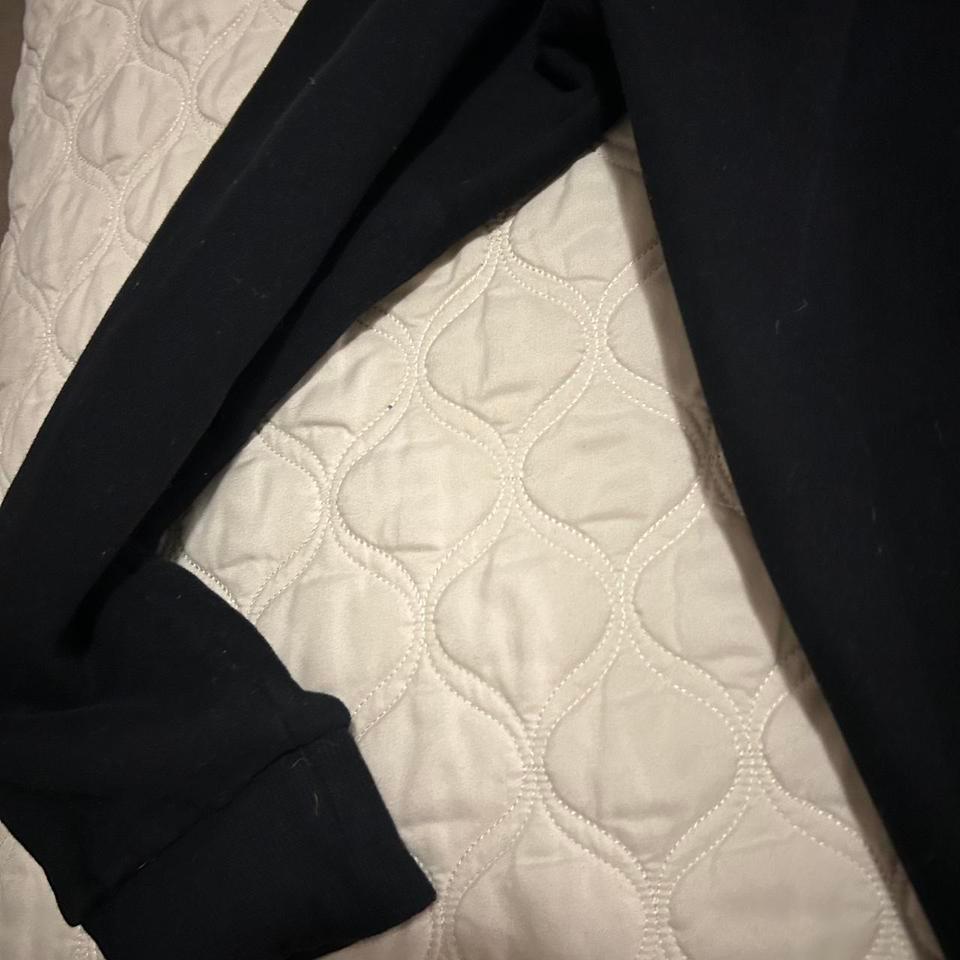 Black Weighted Hoodie With Stress F994 3