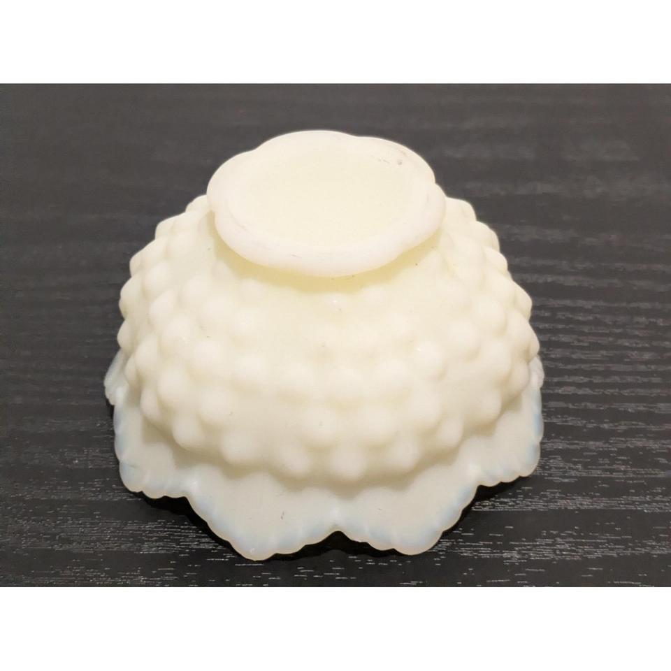 Vintage Fenton Hobnail Candle Holder 7d58 8