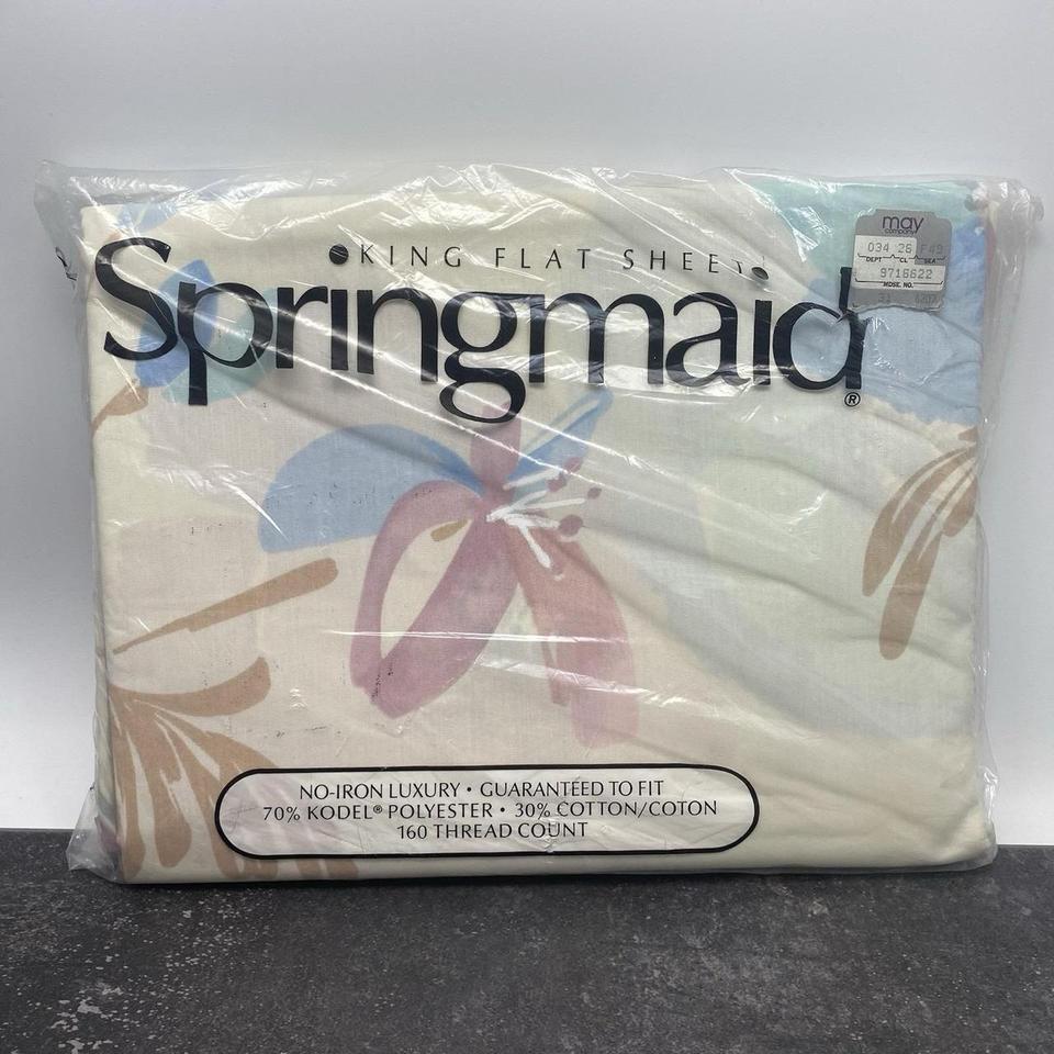 Vintage Springmaid King Flat Sheet 81df 2