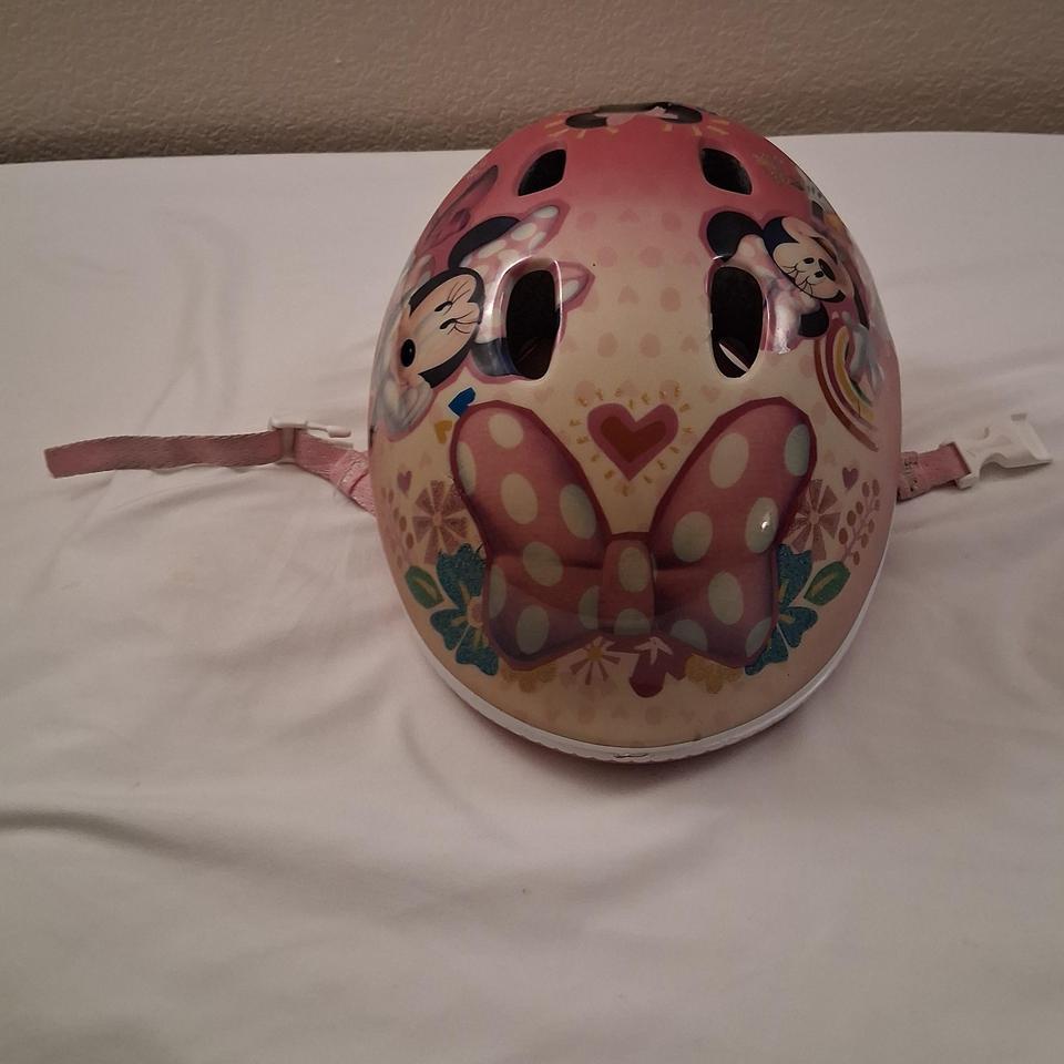 Minnie And Mickey Pink Helmet