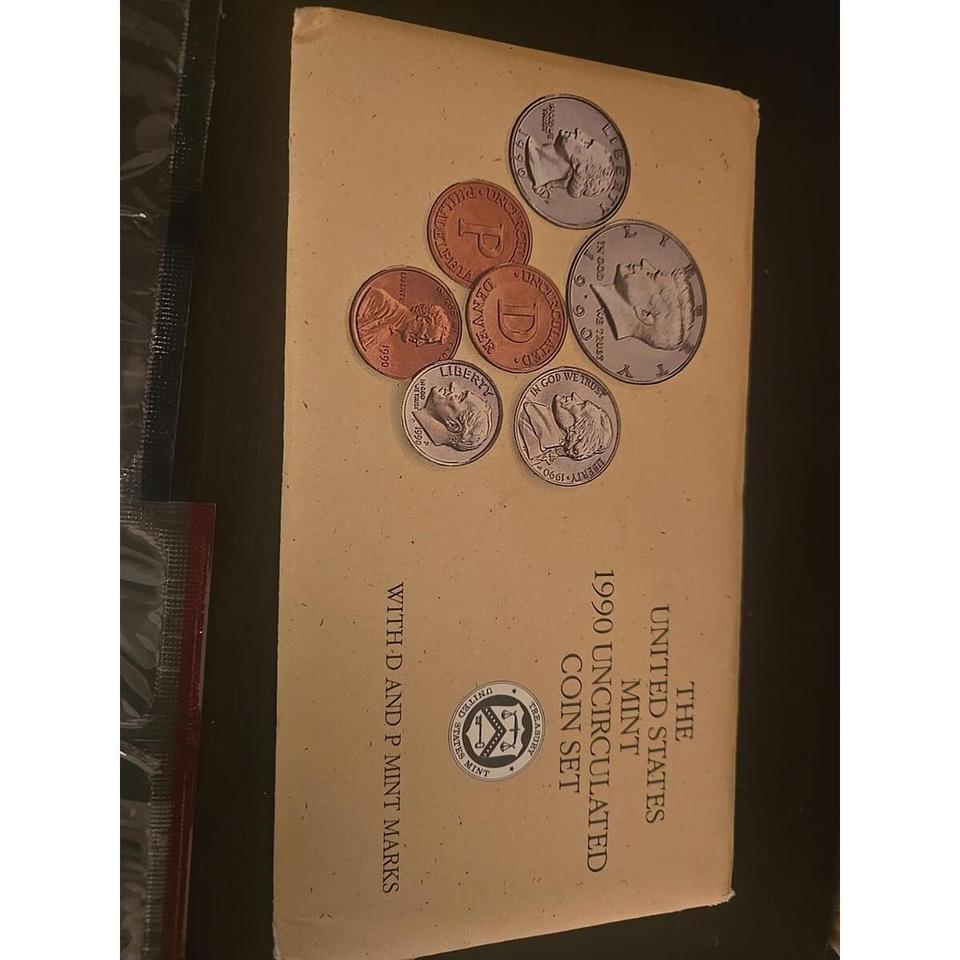 1990 Pd Us Mint Set Brilliant E265 4