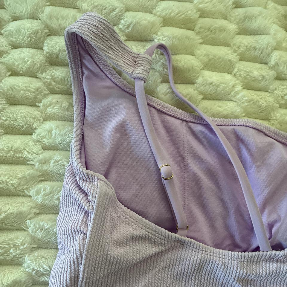 Purple One Piece Swimsuit Asymmetrical 448f 3