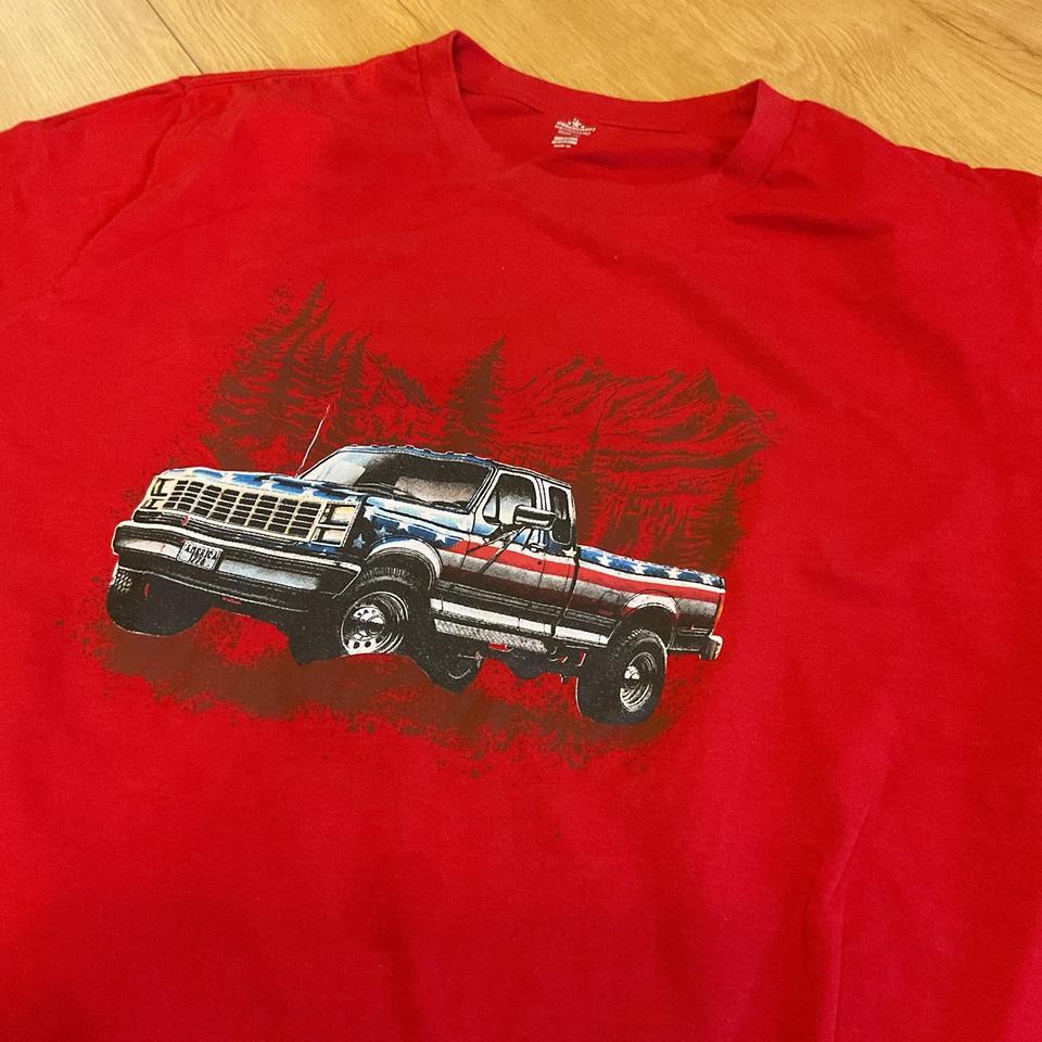 Red And White Patriotic Truck 2