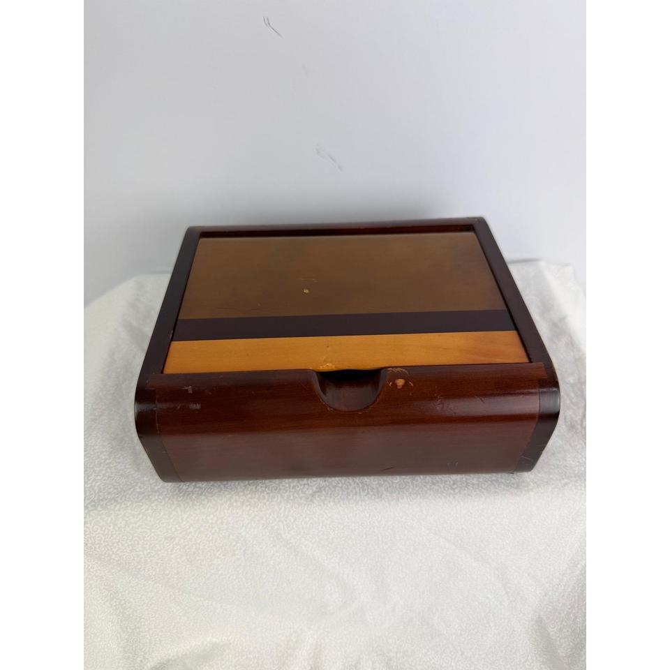 Vintage Multi Tone Inlaid Wood 2b8c