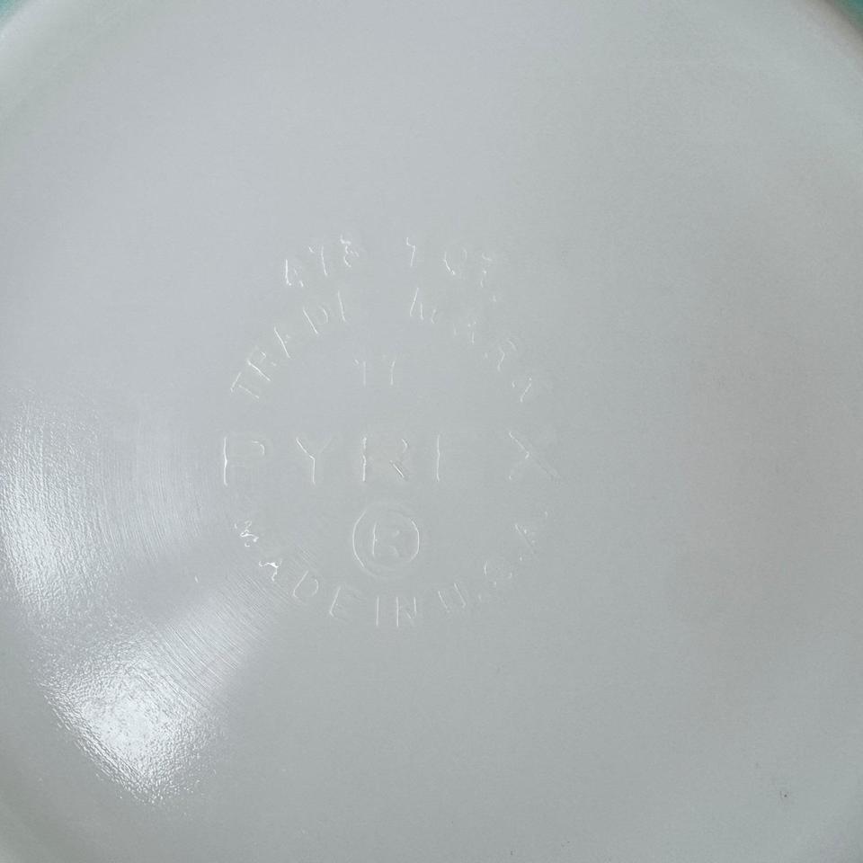 Vintage Pyrex 473 Turquoise Blue D2c4 4