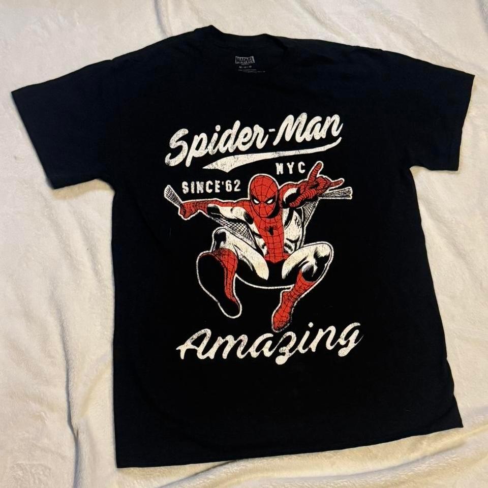 Black Spider Man Tee Size E885