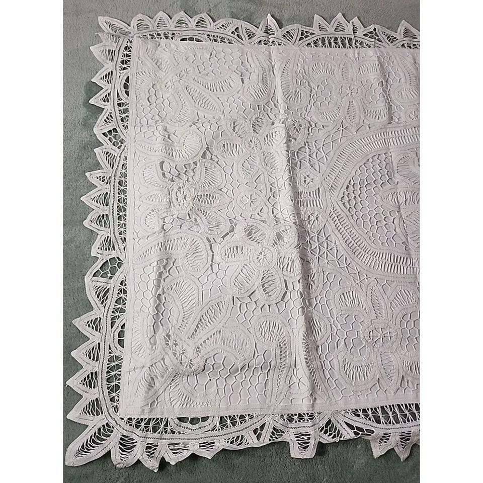 Vintage King Sz White Cotton 2b09 3