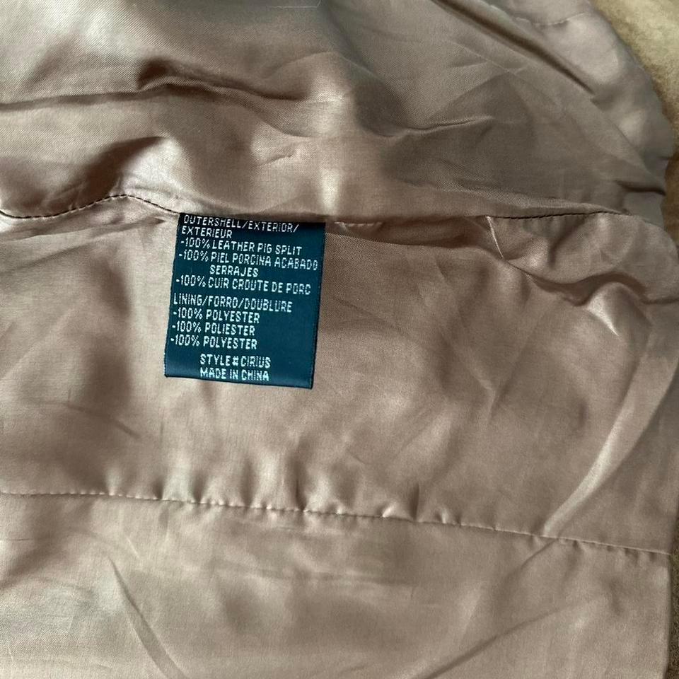 Vintage Tanbrown Suede Jacket With Bee5 5