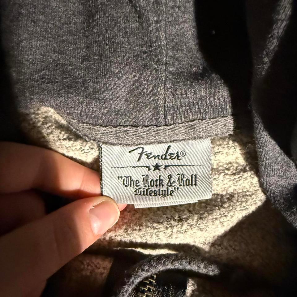 Fender Grey Zip Up Hoodie Fc5f 4