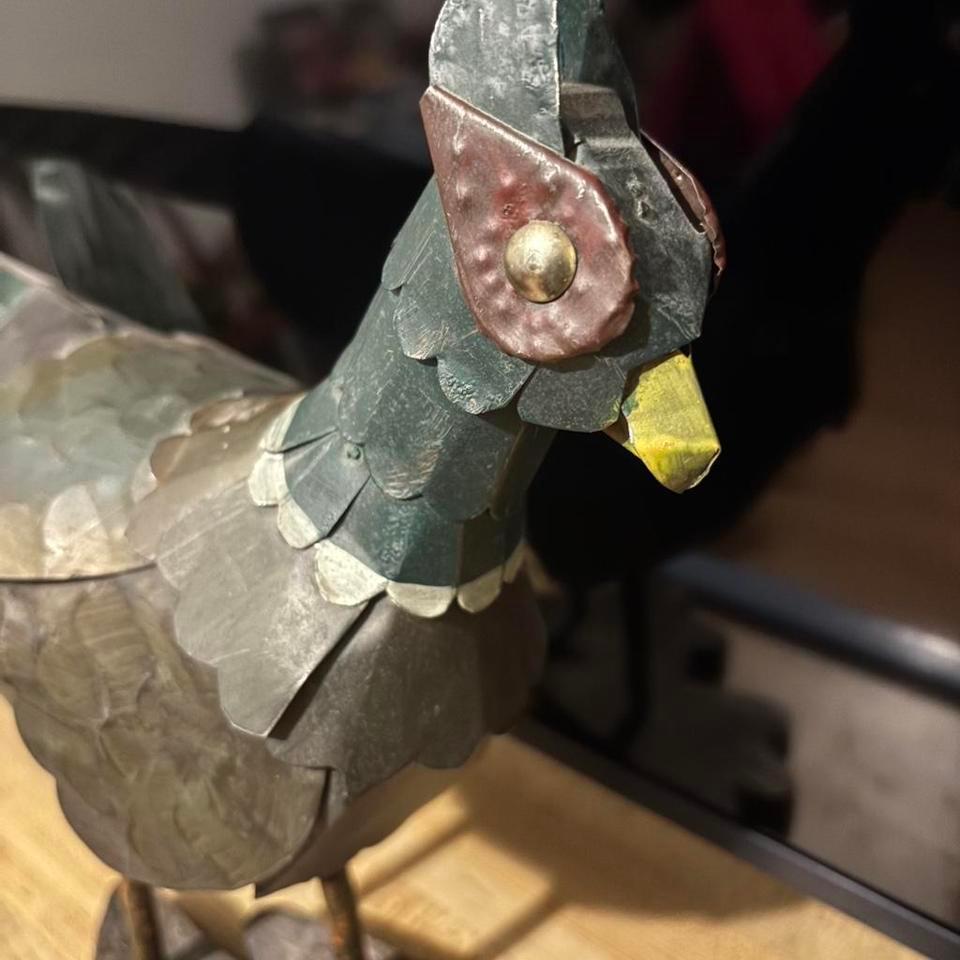 Metal Pheasant Sculpture With A B8a5 2