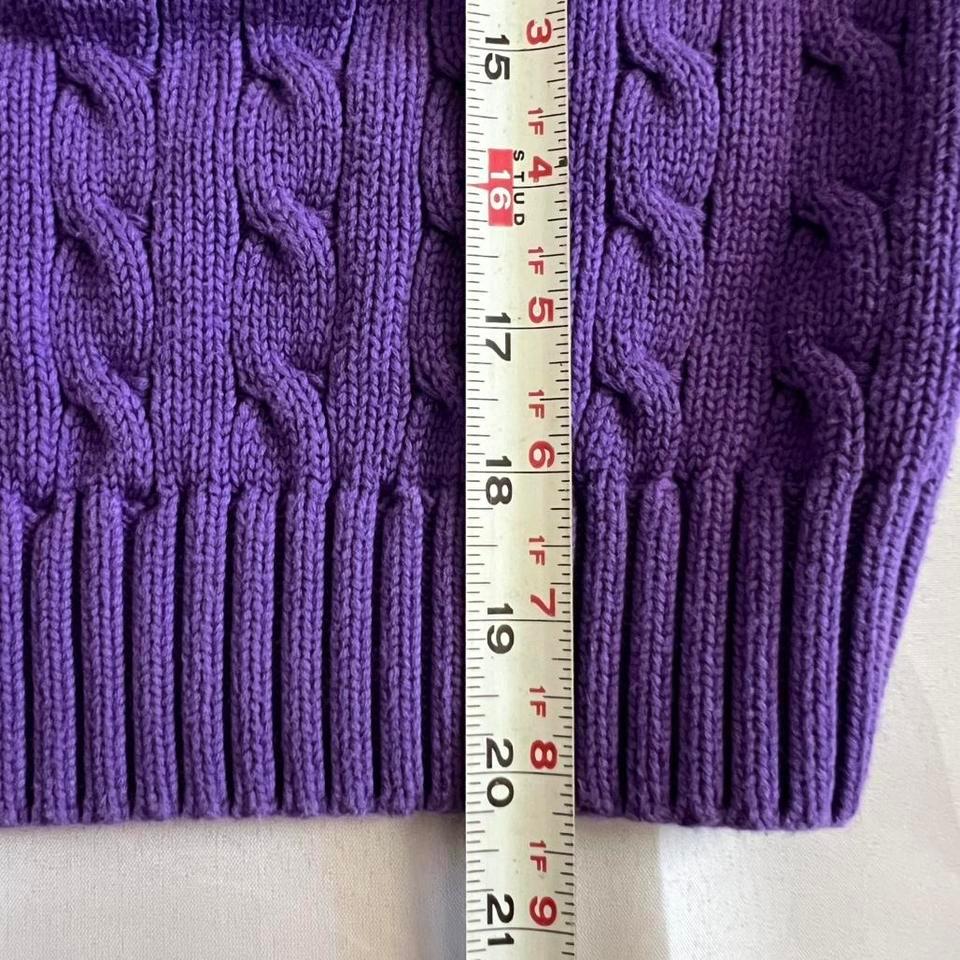 Ralph Lauren Purple Cable Knit D54c 5