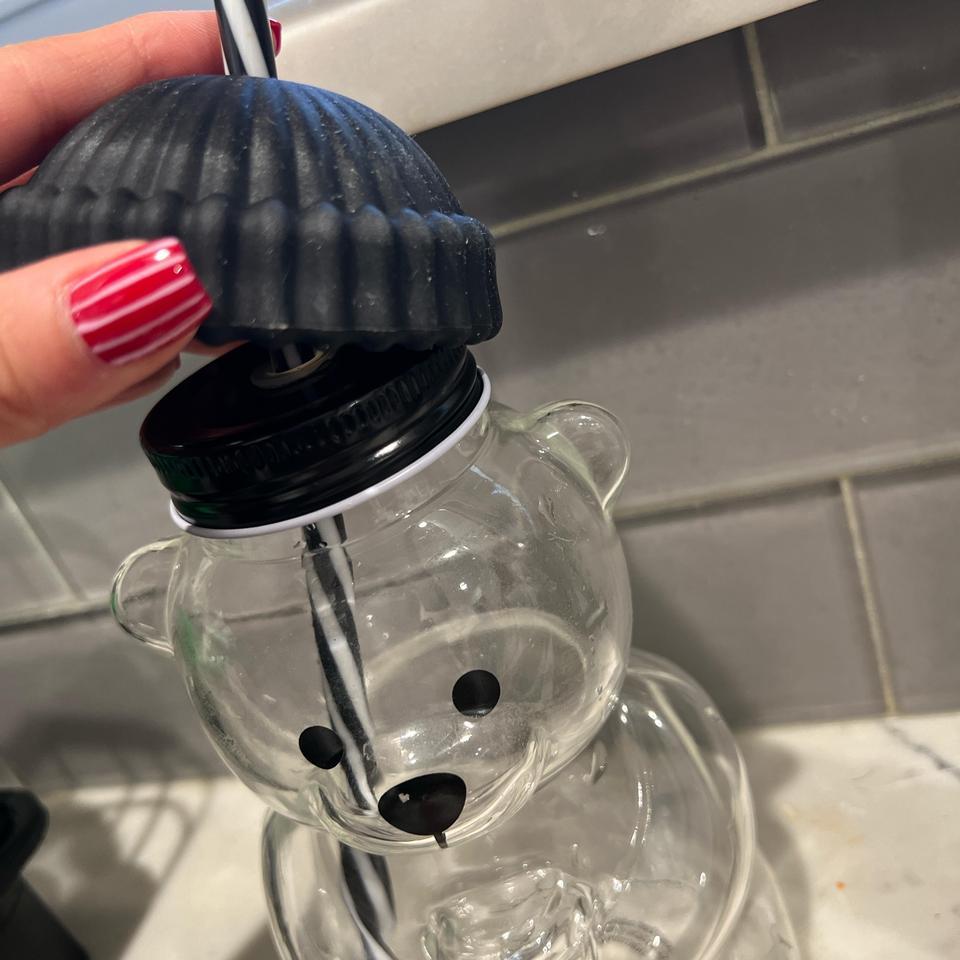 Glass Bear Bearista 20 Oz 907d 4