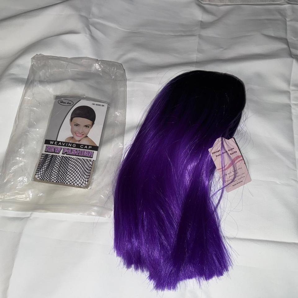 Purple And Black Ombre Wig D702 2