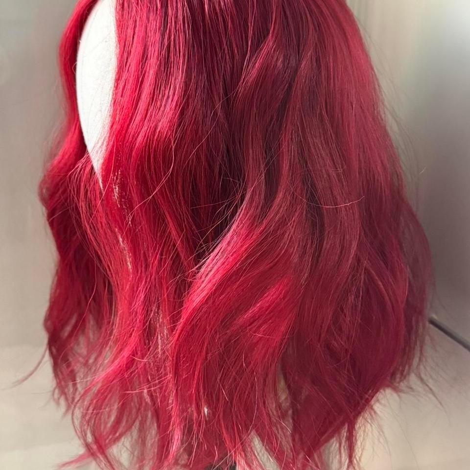 Red Wavy Lace Front Wig A9e8 4