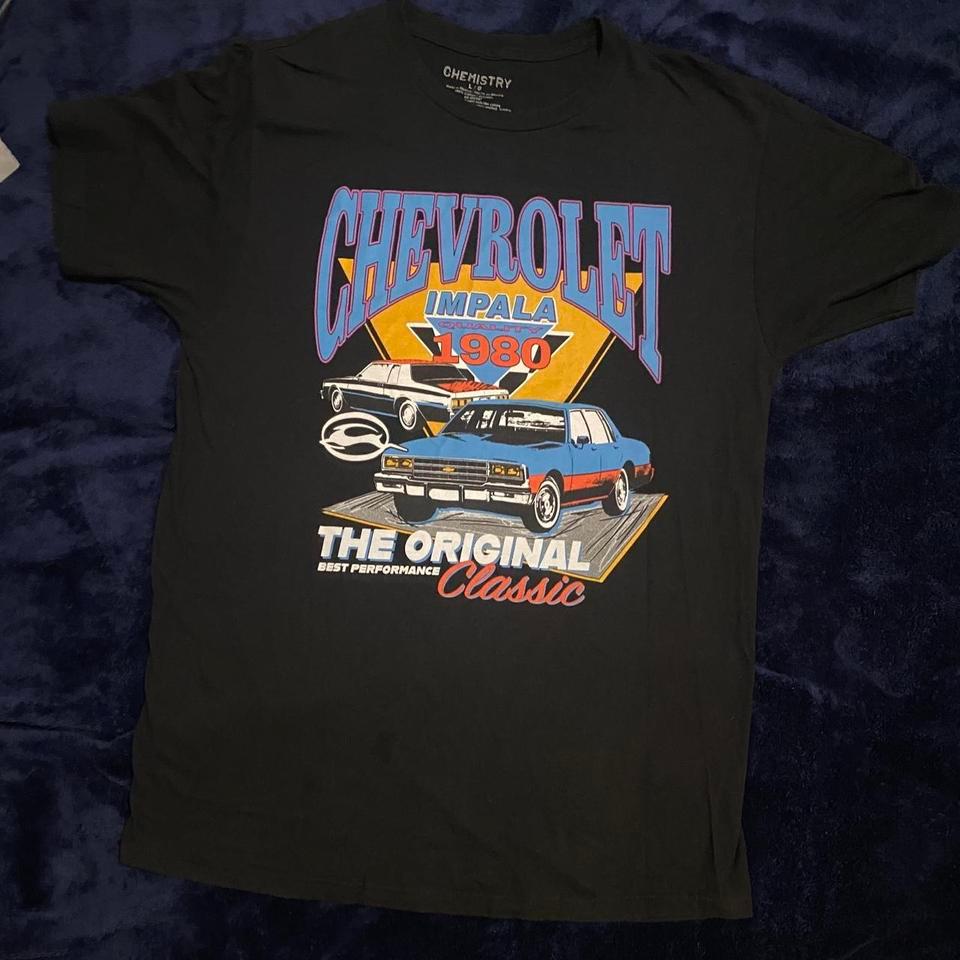 Black Chevrolet Impala 1980 T Shirt 7da5