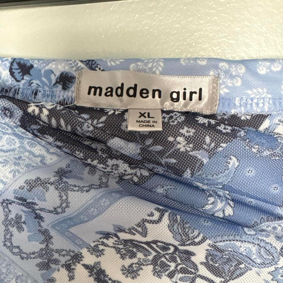 Madden Girl Blue Paisley Corset 3768
