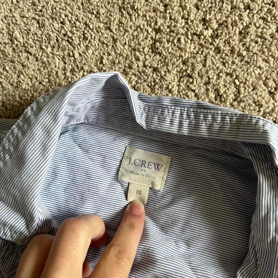 Blue And White Striped Short 6