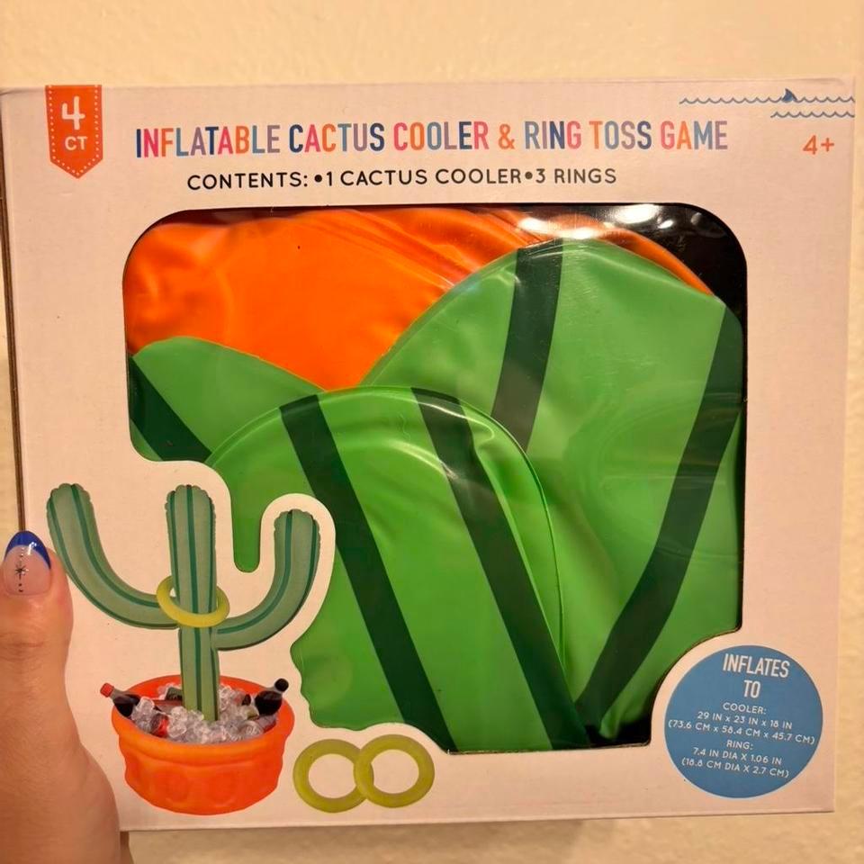 Inflatable Cactus Cooler And Ring