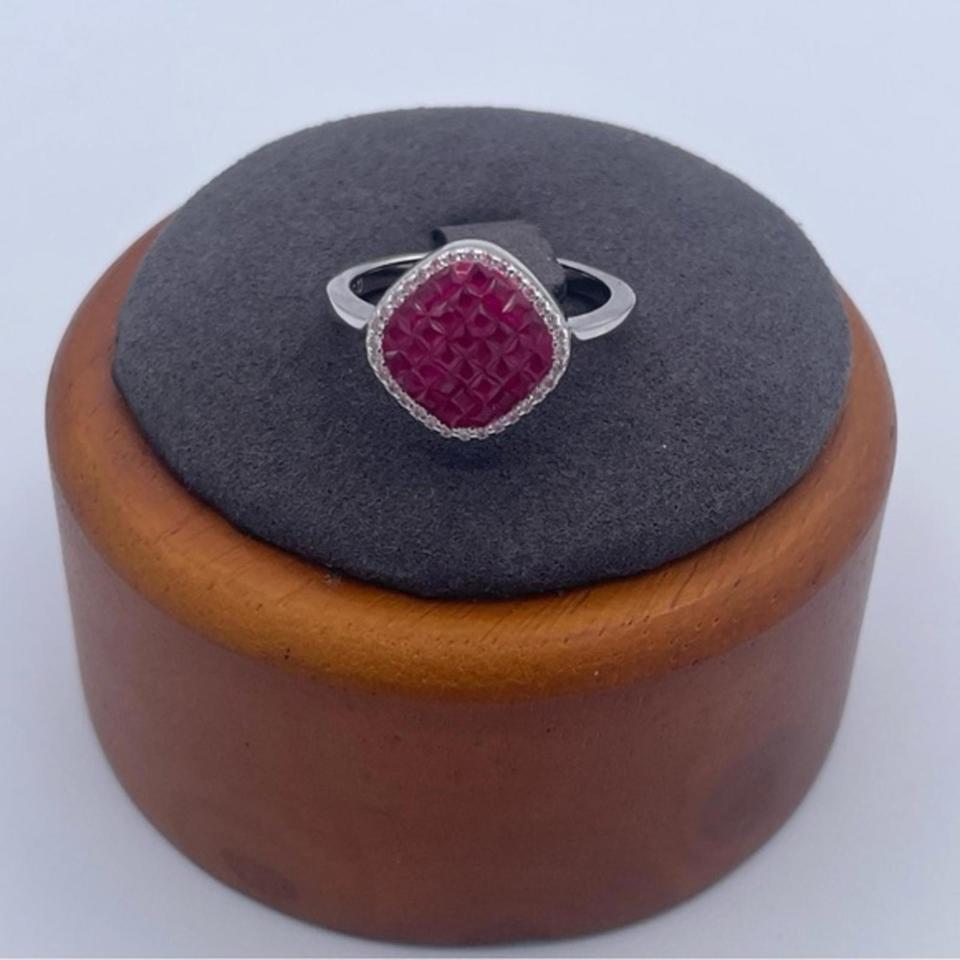 Djoy Sterling Silver Simulated Ruby