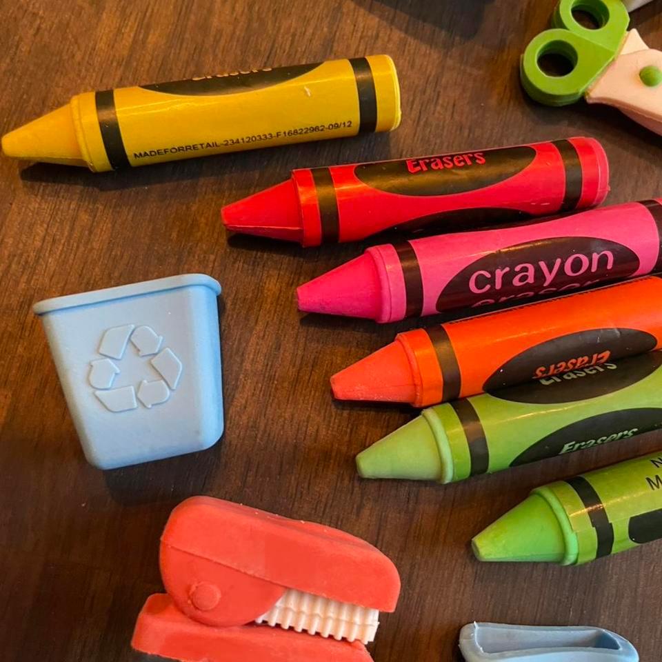 Crayola Crayon Erasers And Scissors 349b 2