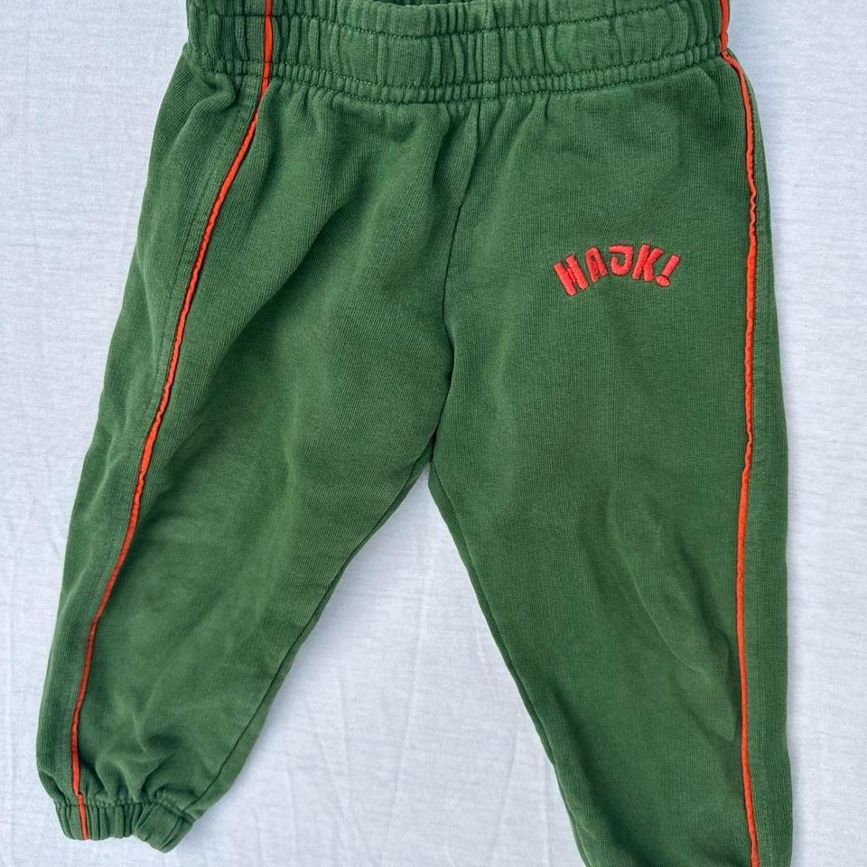 Mini Rodini Hajk Green Sweatpants
