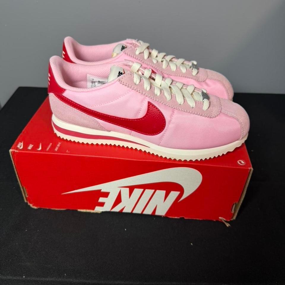 Nike Cortez Pink Trainers Sneakers Ab45 4