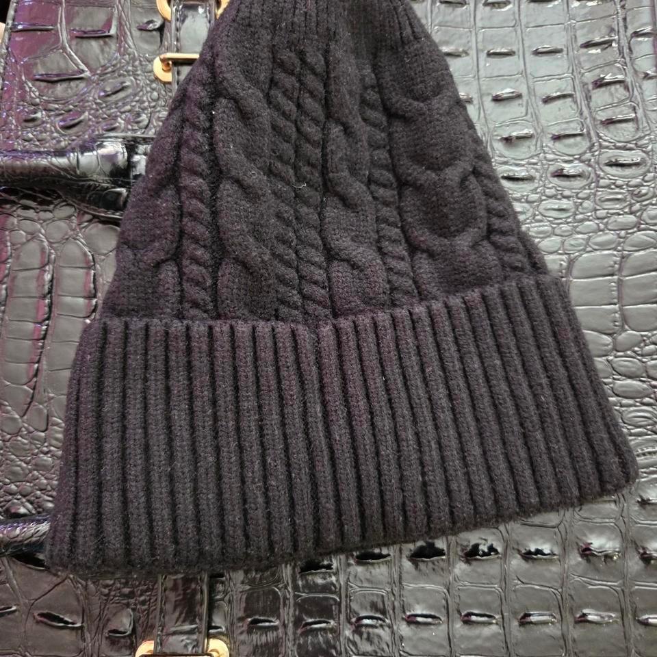 Moncler Black Knit Beanie Luxury 3