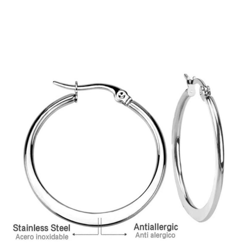 Hypoallergenic Stainless Steel Hoop Small 2