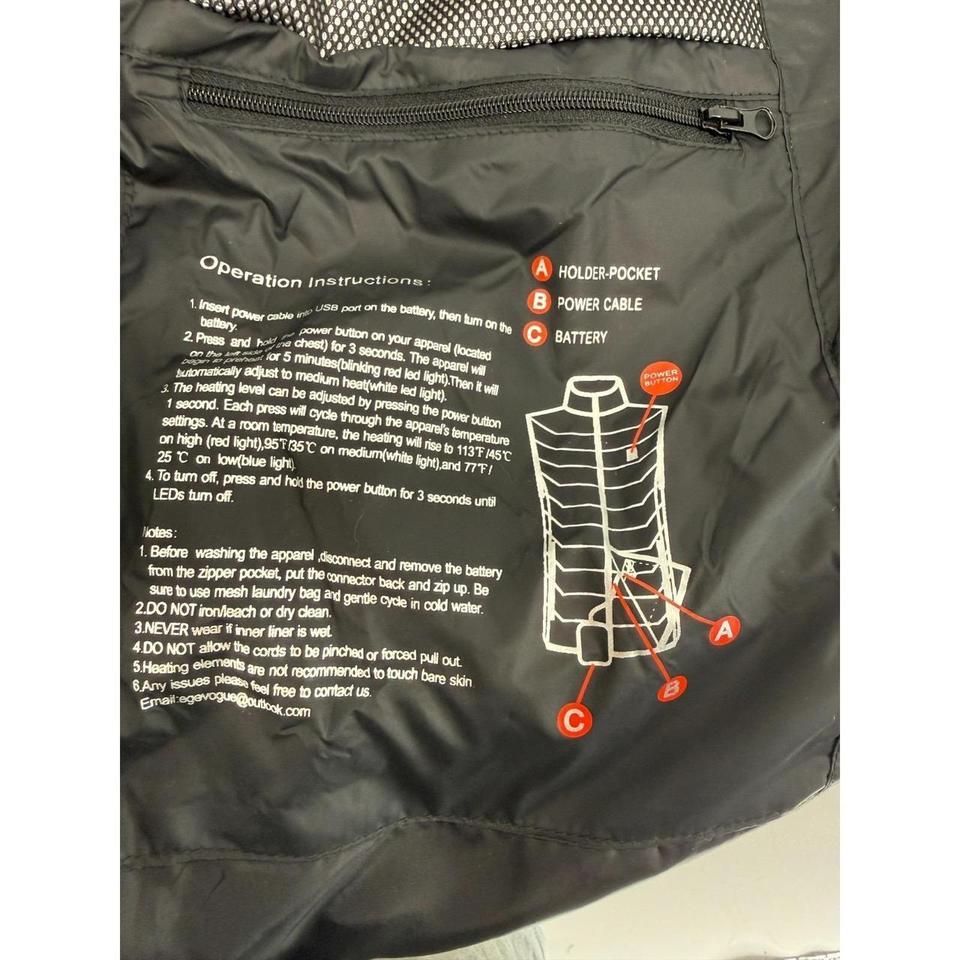 Nwt Venustas Insulated Heated Vest 822b 7