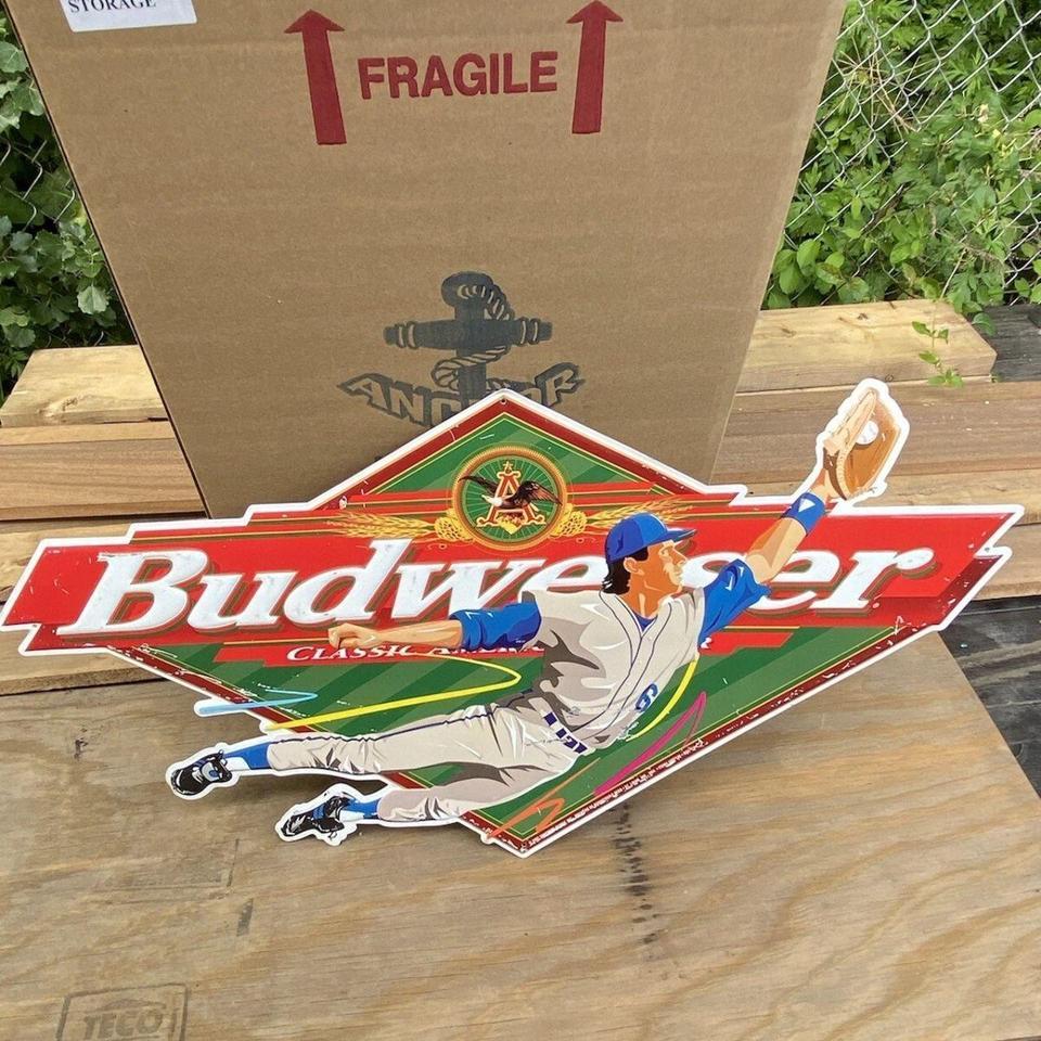 Vintage 1997 Budweiser Beer Sign 49e2