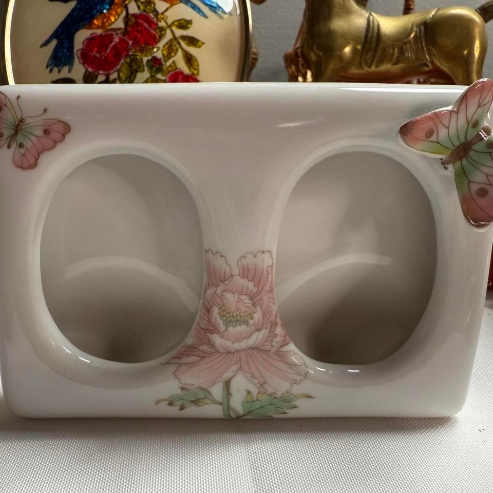 Vintage Double Porcelain Frame Made