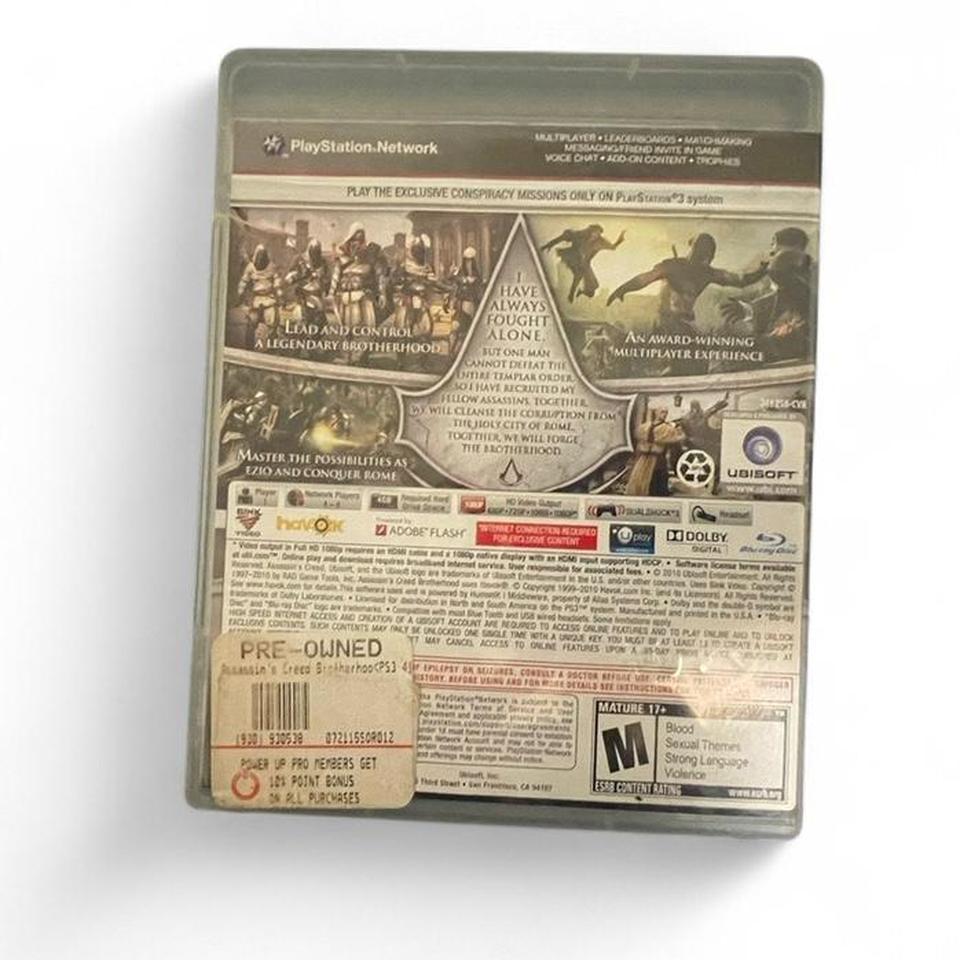Assassins Creed Brotherhood Ps3 Game 823b 3