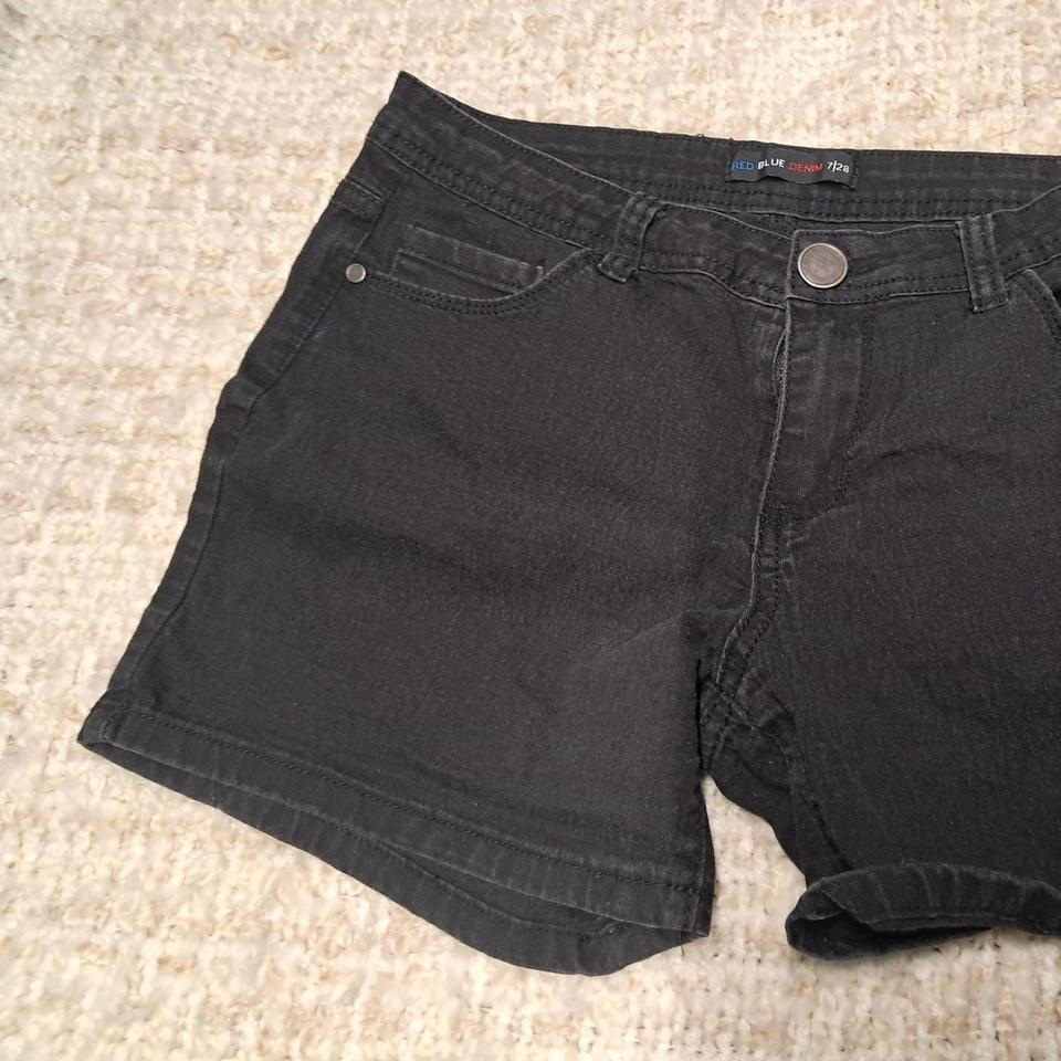 Womens Black Denim Shorts Size 9387