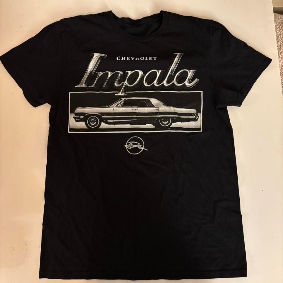 Chevrolet Impala T Shirt Black Size