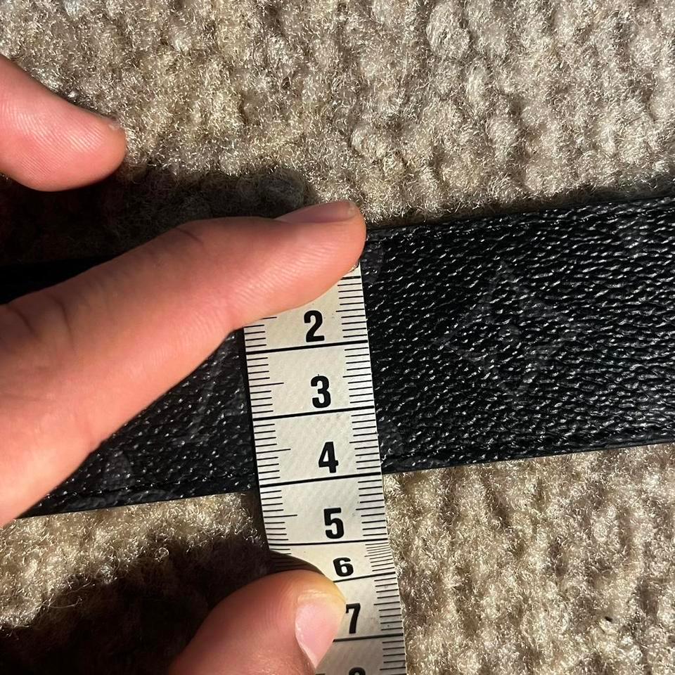 Louis Vuitton Black Belt With Bb53 8